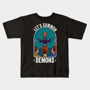 Lets Summon Demons Funny Childrens Book Parody Kids T-Shirt